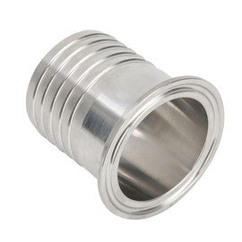 Metalwork 2.5" Tri Clamp to 2-1/2" Hose ID Barbed Adapter SUS304 Sanitary Hose Pipe Fitting For Home Brew (2-1/2 inch)