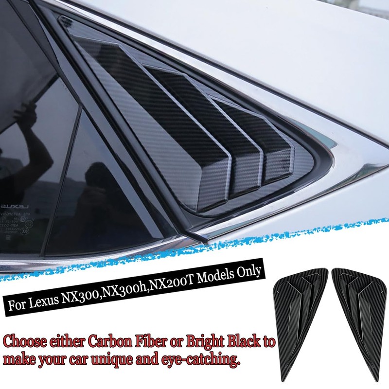 MUXEE Window Louver 2Pcs Side Vent Window Louvers for Lexus