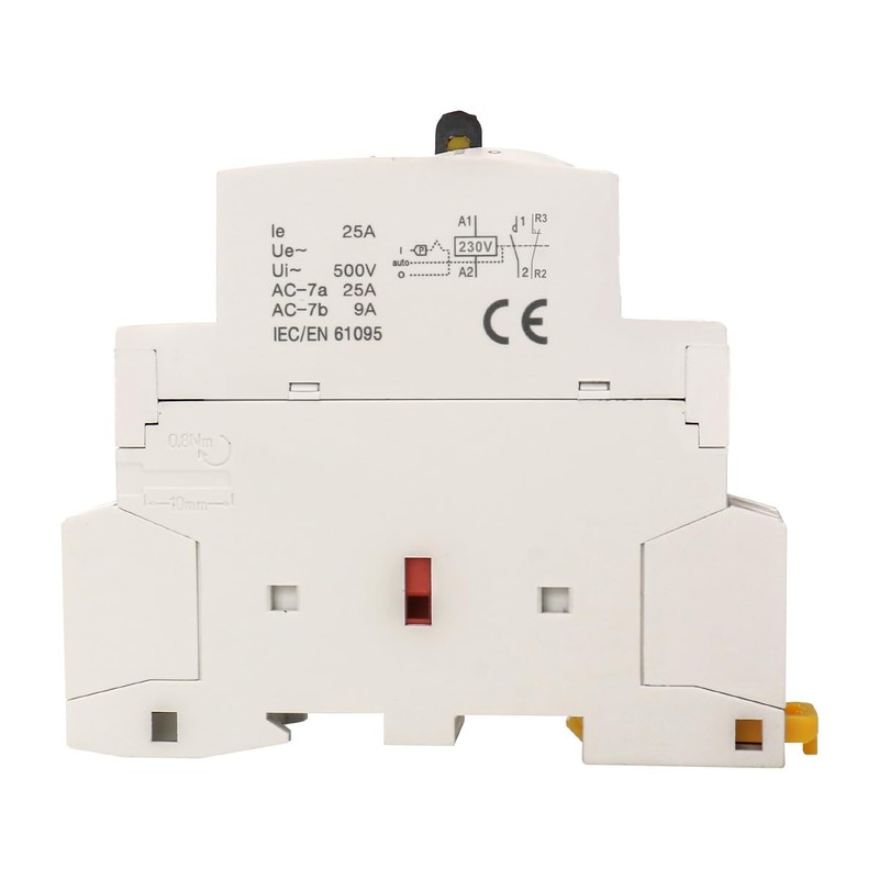 Baomain Manual Household AC Contactor 220VAC 25A 2 Pole 1NO1NC