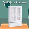 1: 12 Dollhouse Furnitures Miniature Wood Simulation Cabinet Bookcase Bookshelf