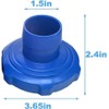 Blue Replacement Pool Adapter for Intex Deluxe Surface Skimmer Wall