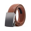 Kajeer Boy Belts Ratchet,Durable PU Leather Belt Click Ratchet Closure