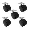 chairpartsonline 2" Furniture Caster w/ Mounting Plate - Set of