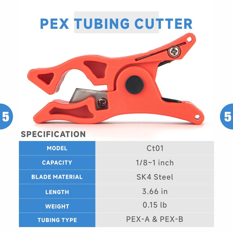 iCrimp PEX Crimping Tool Set for Copper Crimp Ring and