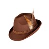 A2ZFD 1 x Brown Deluxe Bavarian Oktoberfest Hat + 1