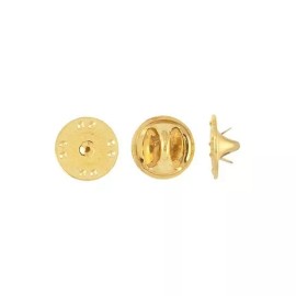 Brass Tie Tac Clutch, Pin Back Clasp. 50 per bag NEW