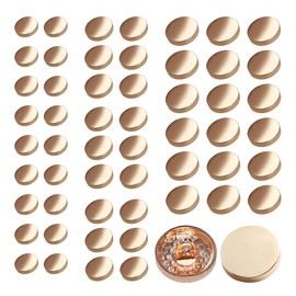 54 Pack Round Metal Buttons, 3 Size Jean Button Replacement, Coat Buttons for Blazer Suits Coat Jacket Uniform (Gold)