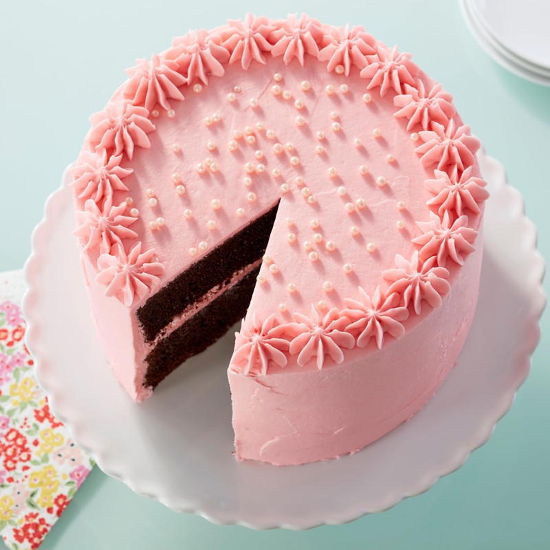 Wilton Pink Sugar Pearls, 5 oz.