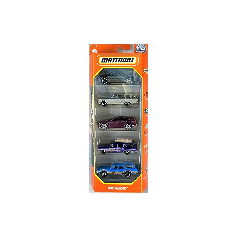 Matchbox MBX Wagons 5 Pack Set (1:64 Scale)
