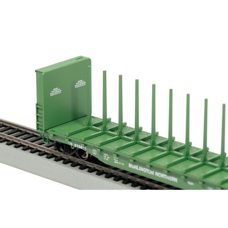 Ho - Bachmann 52 inch centre beam bulkhead flat car