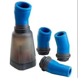 Dust Right FlexiPort Dust Canister w/ 4 Flexible Couplers - Dust Air Filtration up to 10 Microns - Easy to Clean Polymer Dust Separator - Dust Collectors for Woodworking with Replaceable Paper