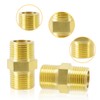 2pcs Gas Hose Connector Double Nipple Gas Quick Coupling Gas