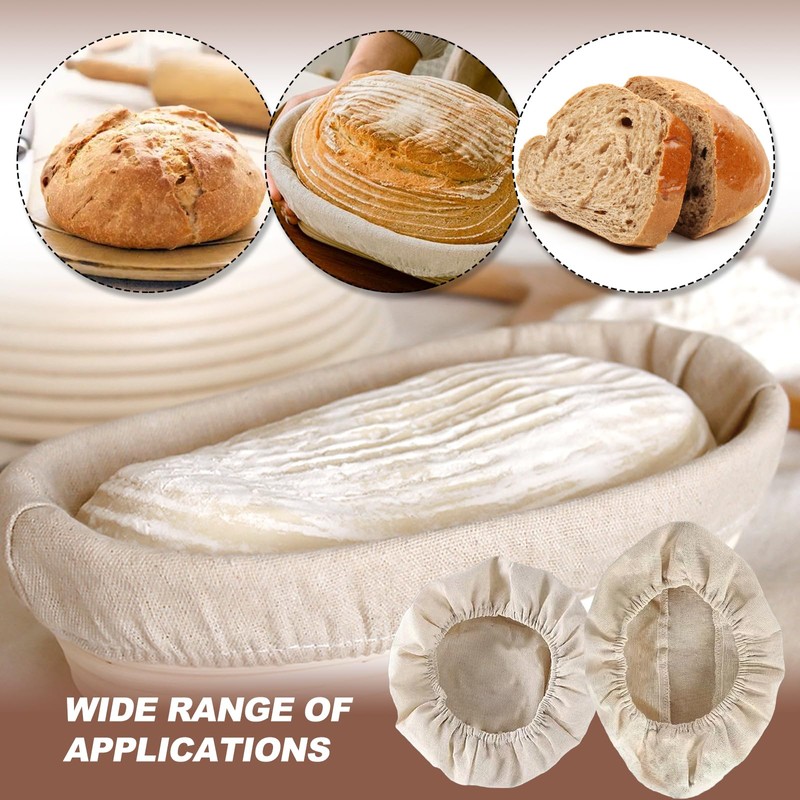 Bread Proofing Basket Cover, Round Oval Bread Banneton Proofing Basket