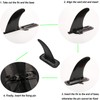 DSHE Detachable Center Fin Black, Kayak Rudder Kit Skeg Tracking
