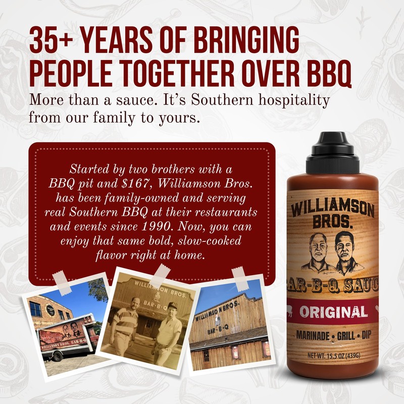 Williamson Bros - Original Southern BBQ Sauce | Made with