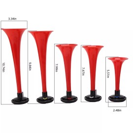 FARBIN LACUKARACHA 5 Music Sound Air Horn with Compressor Play Melody Red 12V