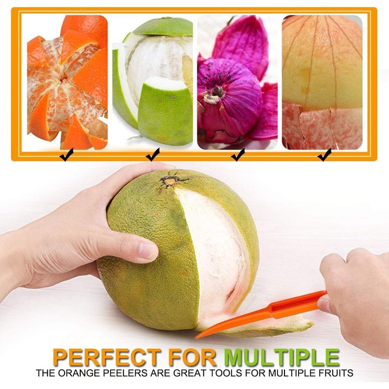 Orange Peeler Tools Citrus Peel Cutter Plastic Fruit Vegetable Slicer