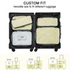 G4Free 6 Sets Compression Packing Cubes, 3 Sizes Waterproof Travel