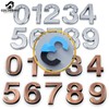 COLORBIRD Door Number Digit Sticker License Plate 3D Nameplate Sticker