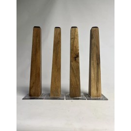 Anaya Table Legs, Set Of 4, Natural Wood Stain