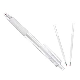 SHERCHPRY Bolígrafo para Tatuar Cejas 1mm, Lápiz Multifuncional para Bordado y Maquillaje Profesional, Marcador Quirúrgico Blanco para Delineado Preciso y Uso en Salones de Belleza