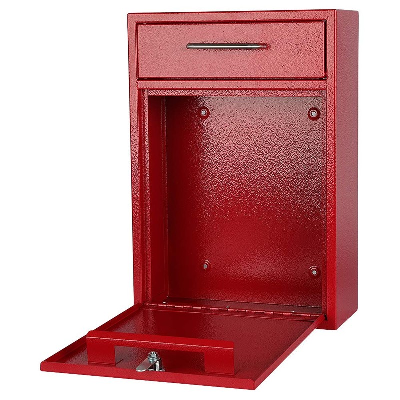 KYODOLED Steel Key Lock Mail Boxes Outdoor, Locking Wall Mount