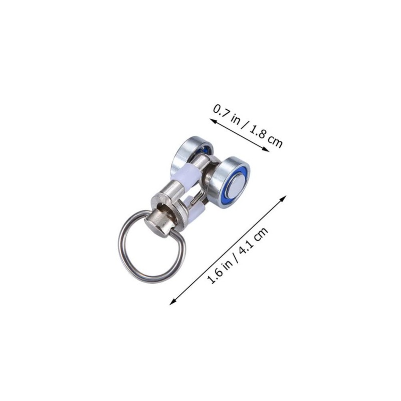 Uonlytech Curtain Wheels Curtain Quiet Wheel Metal Curtain Roll Curtain