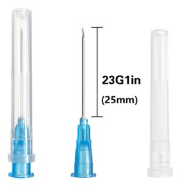 100PCS 23Ga 1 inch Needle Lab Accessories, Refilling Inks,Individually Packaged