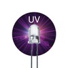 Lumetheus LED 3 mm Colour UV Ultraviolet Pack of 20