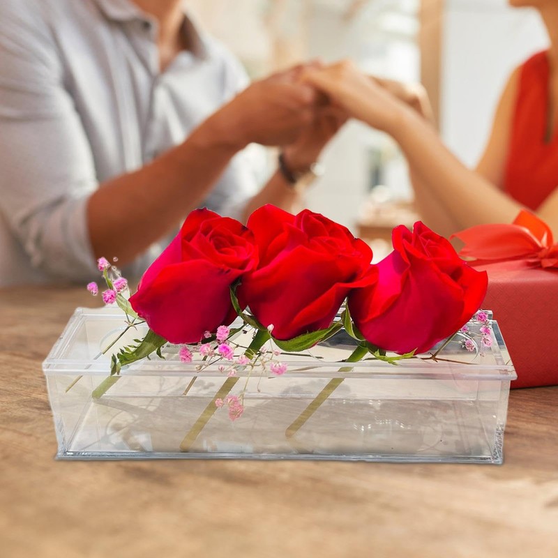 Acrylic Flower Vase | Modern Flower Arrangement for Home Decor,Acrylic