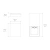 MONOLIX Slim Engagement Ring Box, Thin Unique Sliding Lid, Elegant