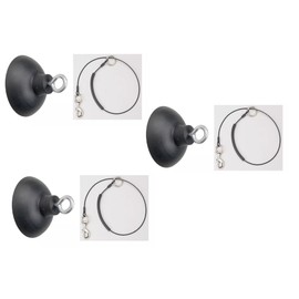 Dog Grooming Loop Bathing Tub Restraint Cable Choker and Secure Suction Cup Eyebolt Sets Choose Quantity (3 Sets)