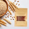YHNTGB 100pcs Seed Envelopes Resealable with Clear Window Kraft Paper
