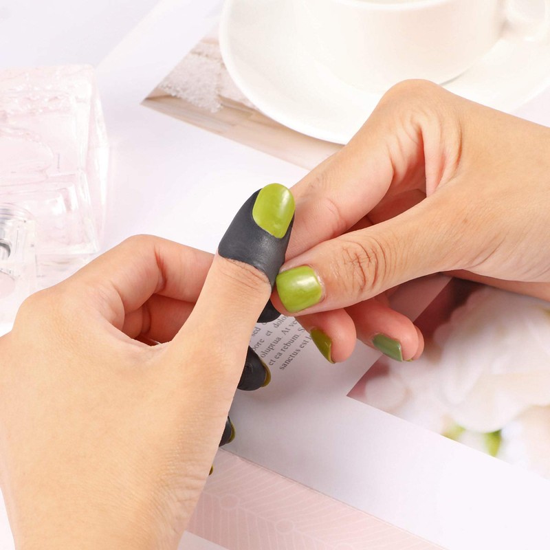 Outus 120 Pcs Nail Polish Protector for Fingers, U Shape