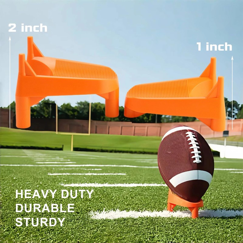 DUTYBOD Football Kickoff Kicking Tee Durable Sturdy Rubber Rugby Kicking