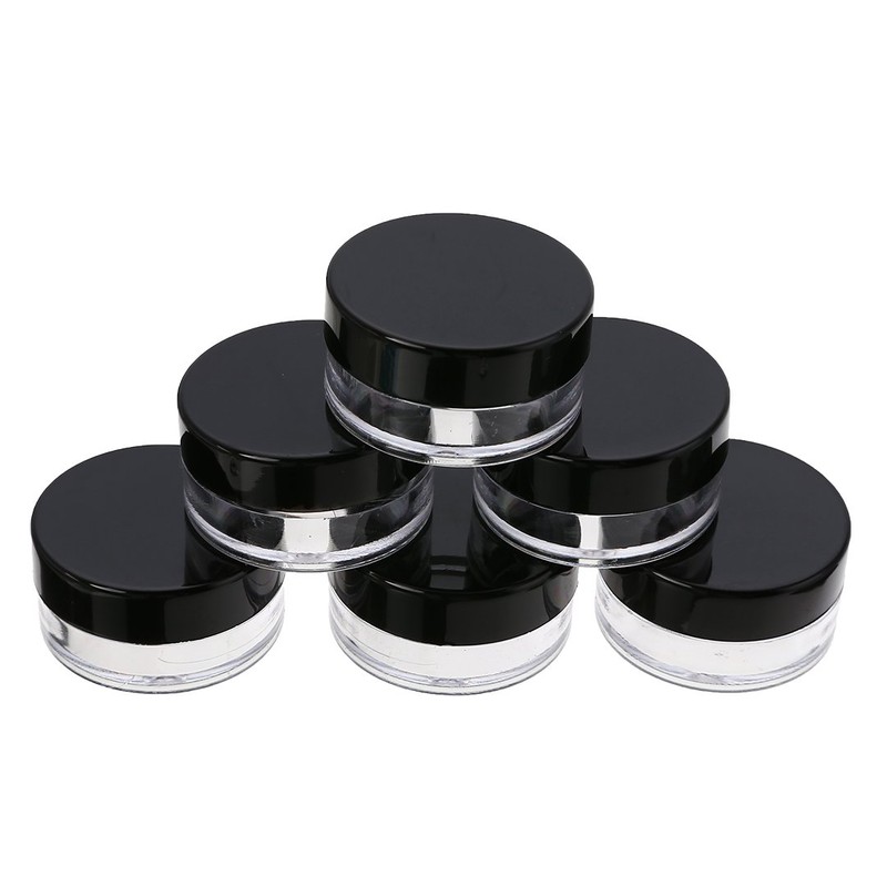 50 Pcs Cosmetic Jars Empty Plastic 5 Gram Makeup Containers