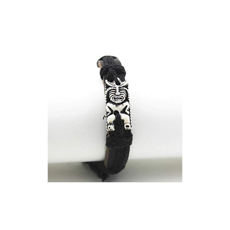 Tiki Figure Bracelet - Maori Hawaii Tahiti Jewellery, Stone