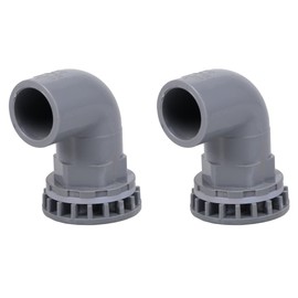 OUNONA Hose Fittings, 0.8 inches (20 mm), Aquarium Fittings, Faucet Water Hose Connector, Drain Parts, Water Tank, Drain Pipe, Connector, 2 Pieces, Fish Tank Drain Pipe, Joint, PVC Pipe, Connector