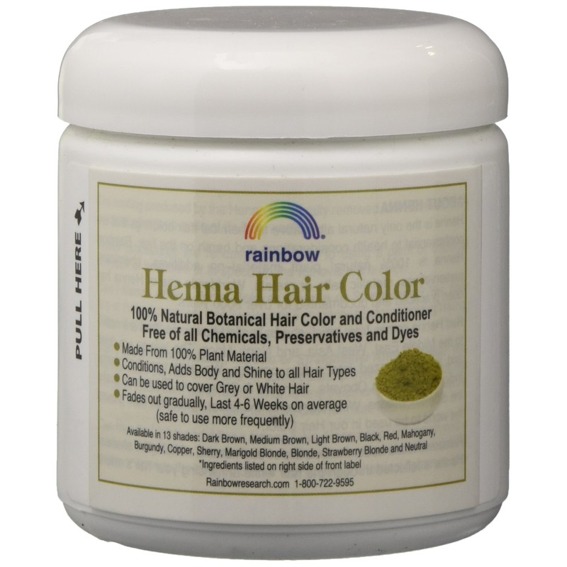 Rainbow Henna Persian Dark Brown Hair Color 4 Oz, (2