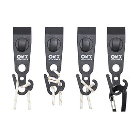 ORXPLUS TOOLS 4pcs Tarp Clips Thumb Screw with Hook Tail Knot-FreeTent Clips Awning Clamp Set Tent Clamps for Camping Canopies, Car Cover, Winter Boat Cover, Pool Cover, Sun Shade