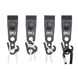 ORXPLUS TOOLS 4pcs Tarp Clips Thumb Screw with Hook Tail Knot-FreeTent Clips Awning Clamp Set Tent Clamps for Camping Canopies, Car Cover, Winter Boat Cover, Pool Cover, Sun Shade