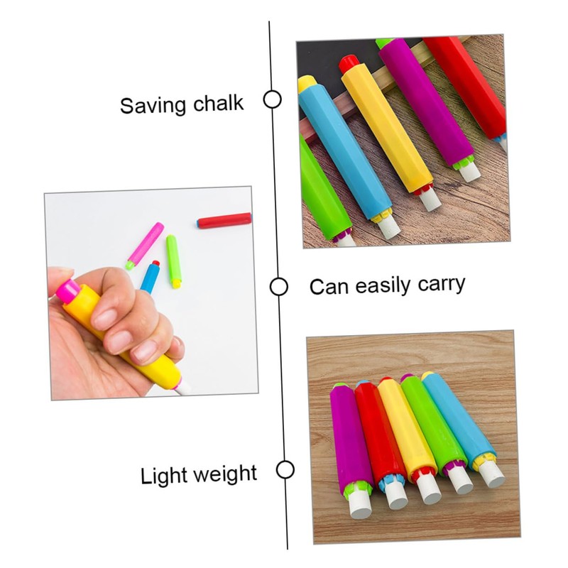 SHINEOFI 10Pcs Adjustable Lightweight Chalk Holders Water Soluble Graffiti Pen