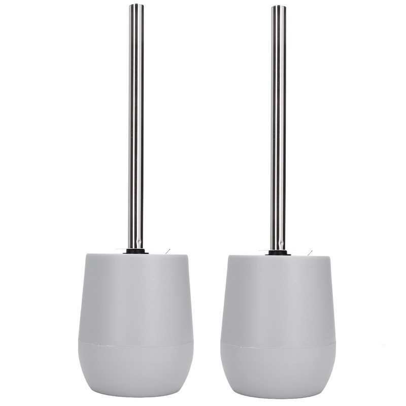 2sets Toilet Bowl Cleaner Brush Lockable Thread Convenient Practical Efficient