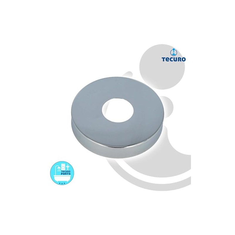tecuro Tap rosette chrome-plated brass diameter 22 mm x diameter