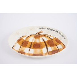 Mud Pie Pumpkin Mini Toothpick Holder, Tray 9" x 12" | Truck 2" x 3 1/2", Multi