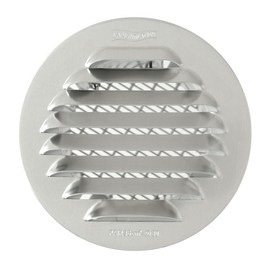 The GTAP80R Ventilation Grill Round Recessed, Aluminium, 80 mm