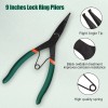 SPEEDWOX 9 inch Angle Tip Lock Ring Pliers for Transmission