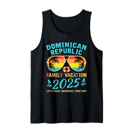 Dominican Republic Vacation 2025 Souvenir Matching Family Tank Top