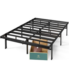 Zinus Justin 14 Inch Easy to Assemble Mattress Foundation, Steel Support, No Box Spring Needed, King