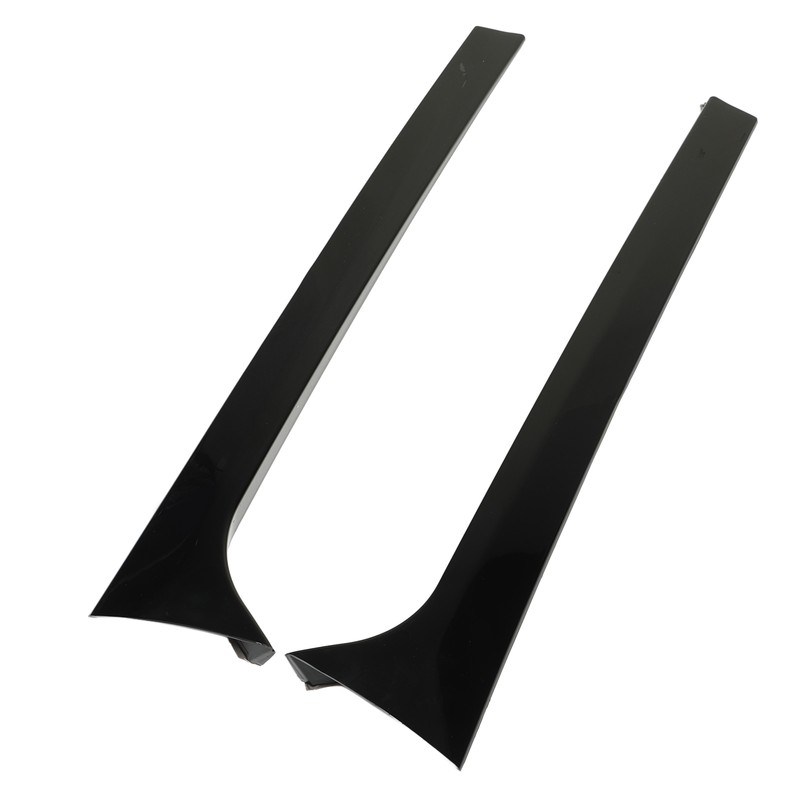1Pair Rear Window Side Spoilers Gloss Black Air Resistance Reduction